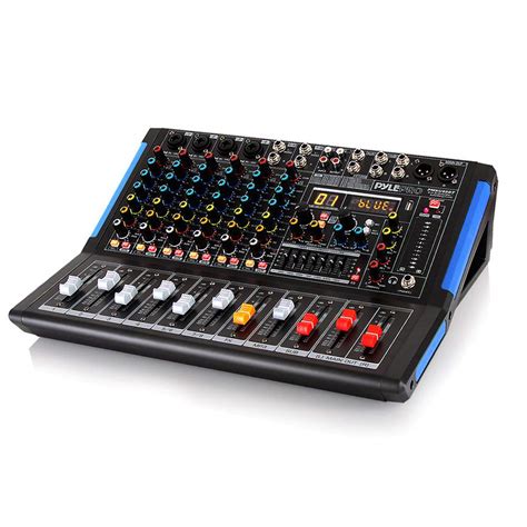 Pyle 8-Ch. Bluetooth Studio Mixer - Dj Controller Audio Mixing Console ...