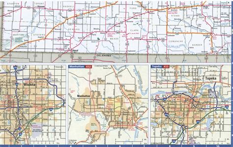 Map of Kansas Western,Free highway road map KS with cities towns counties