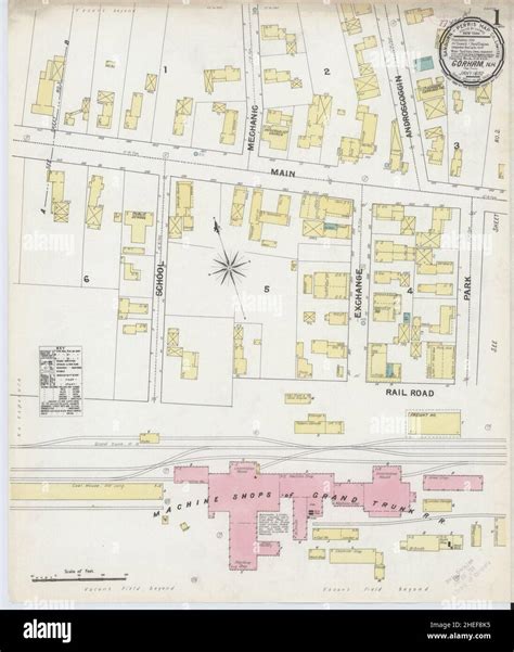 Map of gorham new hampshire hi-res stock photography and images - Alamy