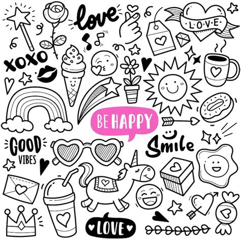 Vetores de Cute Doodle - Baixe vetores grátis de alta qualidade do ...