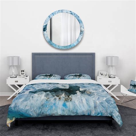light blue bedding