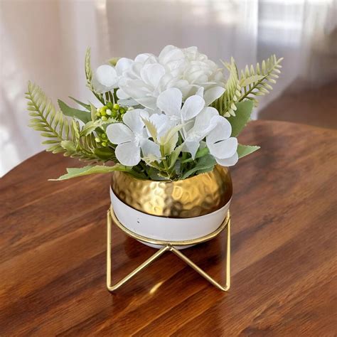 Buy Art Street Artificial Antique White Silk Hydrangea Flowers with ...