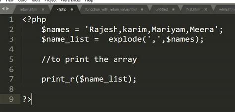 What is explode function in PHP ? Lets check with practical examples ...