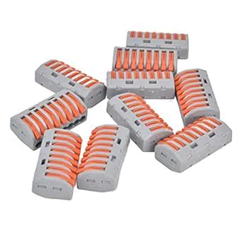 Splicing Terminal, 9-11mm Wiring Length Wire Conductor Connector 10Pcs ...