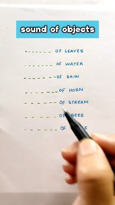 Image result for Object with Sounds Examples