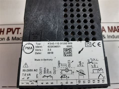 Pma Ks42-112-0000E-000 Temperature Controller – Aeliya Marine Tech