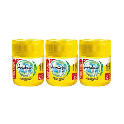 Amrutanjan Extra Strong Pain Balm, Headache & Cold, 8ml - (Pack of 3 ...