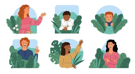 Menschen, die sich in Büschen verstecken, Spione, die durch das Laub ...