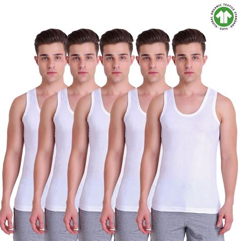 Buy Men HiFlyers White Cotton Round Neck Vest: TT Bazaar – T T Bazaar