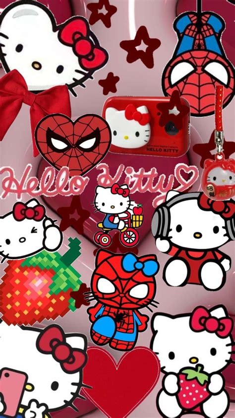 [100+] Hello Kitty And Spiderman Wallpapers | Wallpapers.com