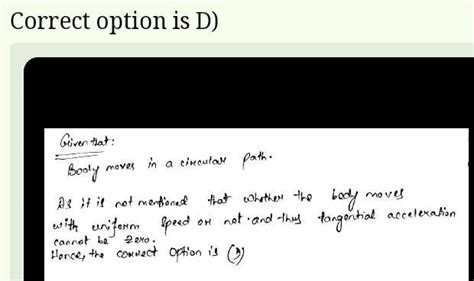 The tangential acceleration at particle at the lowest position is a.0 b ...