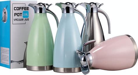 Buy Sumerflos 68 Oz Stainless Steel Coffee Thermal Carafe / Double ...