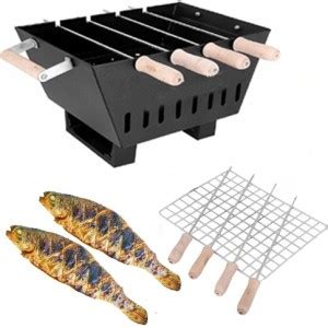 Geico master Mini Portable Barbecue HB-5467 with 4 Skewers, 1 Grill ...