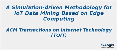A Simulation-driven Methodology for IoT Data Mining | S-Logix