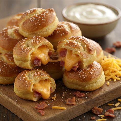 John F. Martin Bacon & Cheese Stuffed Pretzel Bites | John F. Martin & Sons