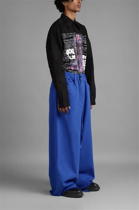 SuperHUEMN Wide-legged Jeans (Blue)