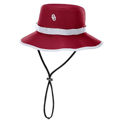 Men's Nike Crimson Oklahoma Sooners 2025 Sideline Apex Boonie Bucket Hat