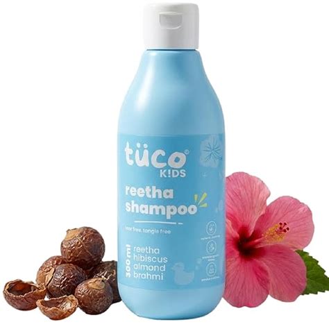 Buy Tuco Kids Mild Shampoo for Kids, Soapnut, Almond & Henna, Tear-Free ...