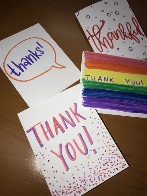 DIY thank you cards | Thank you cards, Thank you, Thankful