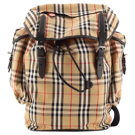 Burberry The Large Rucksack in Technical Nylon and Leather Large at ...