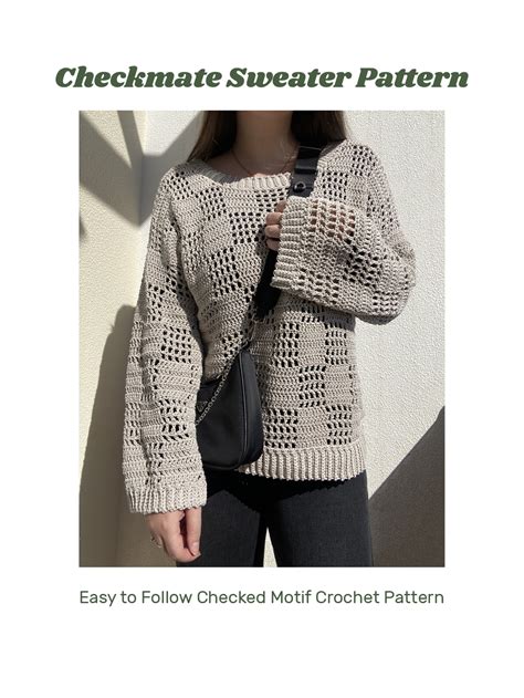 Checkmate Sweater Pattern | Knittybae