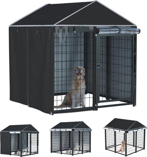 Amazon.com : NGB Outdoor Dog Kennel Cover,600d Heavy Duty Waterproof ...