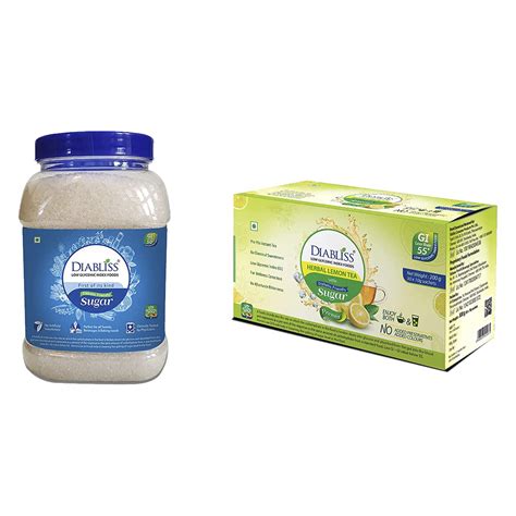 DiaBliss Diabetic Friendly Herbal Cane Sugar Jar + Herbal Diabetic ...