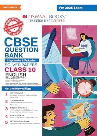 CBSE Question Bank Chapterwise & Topicwise SOLVED PAPERS Class 10 ...