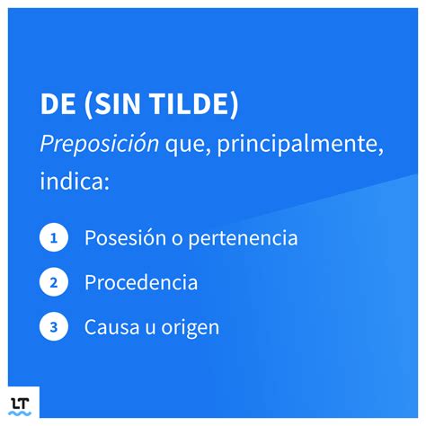 ¿Cuándo se escribe de o dé?: ejemplos y diferencias