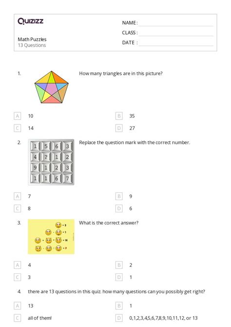 50+ Math worksheets for 1st Class on Quizizz | Free & Printable