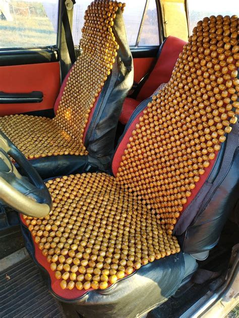 Beaded Car Seat Cover: Wooden Bead Massager, Universal Fit - Etsy