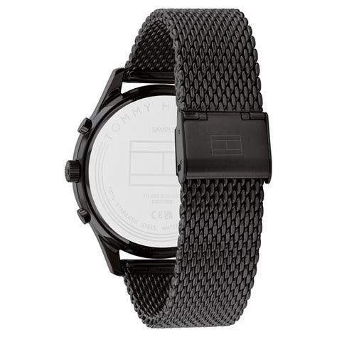 Buy Online Tommy Hilfiger Black Dial Quartz Analog Watch for Men ...