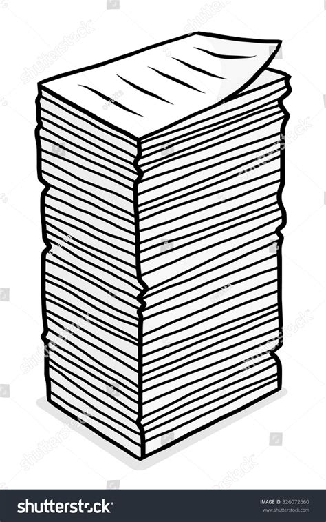Image result for Paper Stack Drawing