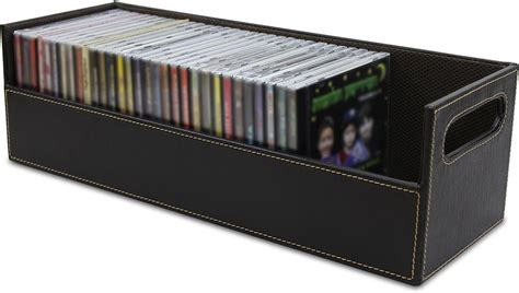 CD Storage Box with Powerful Magnetic Opening - CD Tray Holds 40 CD ...