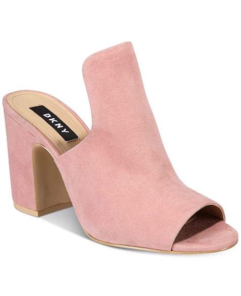 Buy DKNY Womens Hester Fabric Peep Toe Mules, Pink, Size 6.5 at Amazon.in