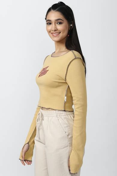 Buy Graphic Regular Fit Crop Tops Online - 854380 | Forever 21