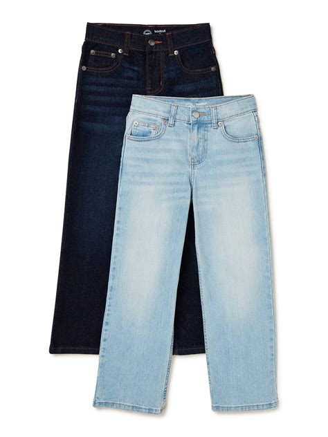 Buy वंडर नेशन बॉयज़ बूटकट डेनिम जीन्स, 2 पैक, आकार 4 -18 और हस्की ...