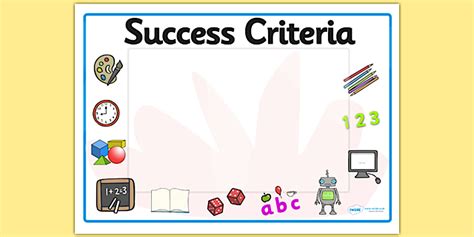 👉 Editable Success Criteria Display Signs (teacher made)