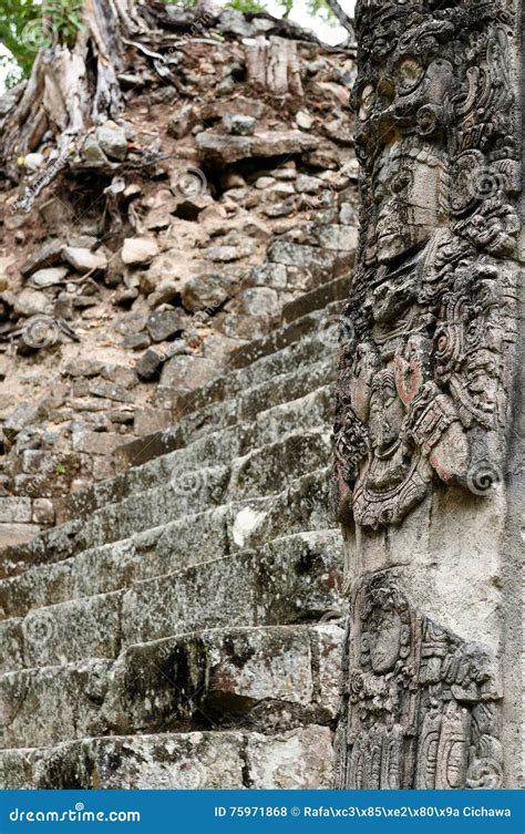 Central America, Copan Mayan Ruins in Honduras Stock Photo - Image of ...