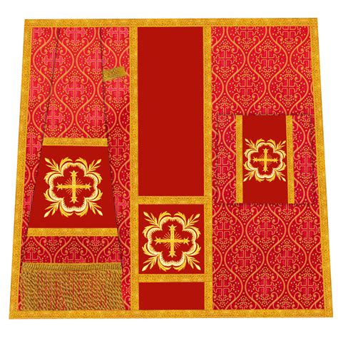 Mass Set with Floral cross – JOHA VESTMENTS