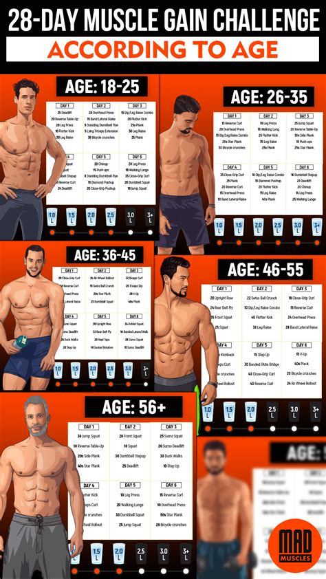 Muscle building workout plan for men. Get yours! | Workout plan for men ...