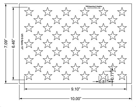 American Flag Star Template Printable