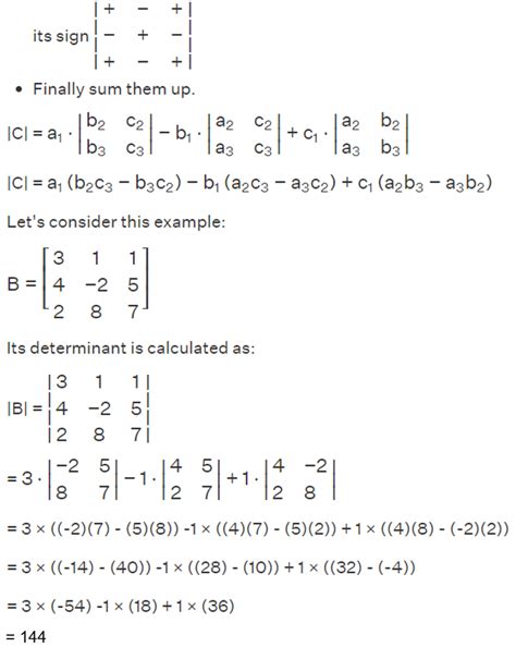 Determinants Formula, Definition, Calculation, Properties, Rules, Notes