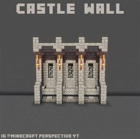 Image result for Minecraft Small Castle Wall Tutorial