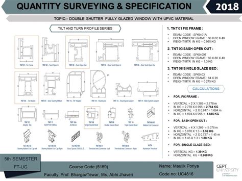 Double shutter fully glazed UPVC window with granite fra | CEPT - Portfolio
