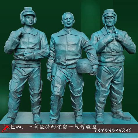 玻璃钢红军人物雕塑铸铜人雕像定制作大型园林景观部队艺术品摆件
