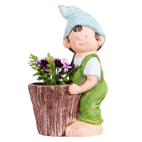 Tall Boy & Girl with Pot