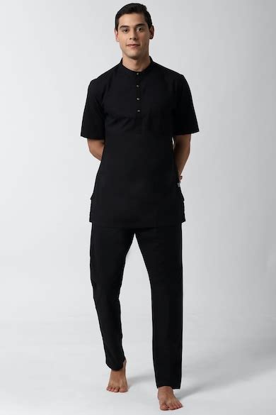 Buy Men Black Solid Casual Loungewear Combo Online - 581215 | Peter England