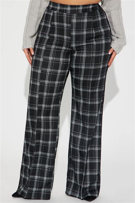 Victoria High Waisted Dress Pant - Black/combo | Fashion Nova