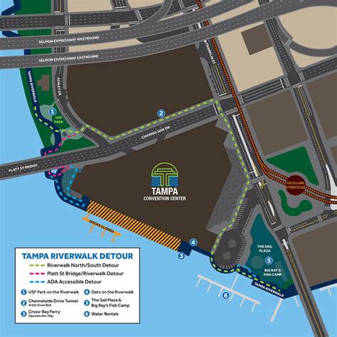 Portion of the Tampa Riverwalk will temporarily reroute as the Tampa ...